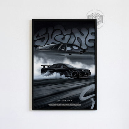 Skyline R34 Poster