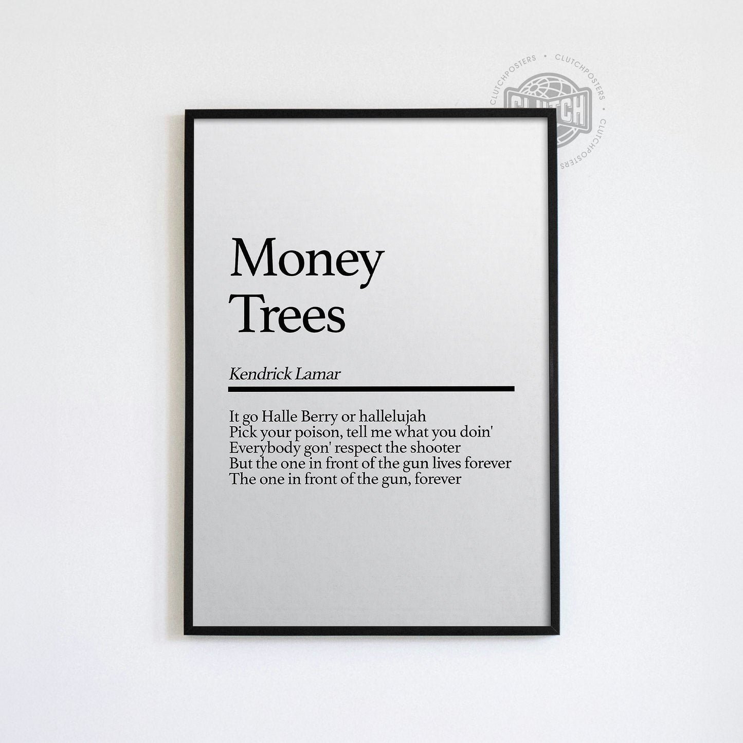 Kendrick Lamar 'Money Trees' Poster