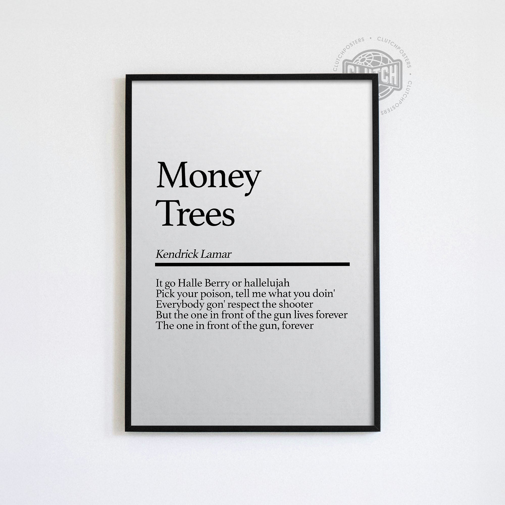 Kendrick Lamar 'Money Trees' Poster
