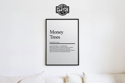 Kendrick Lamar 'Money Trees' Poster
