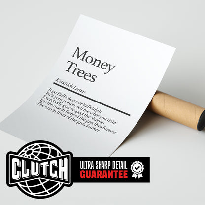 Kendrick Lamar 'Money Trees' Poster