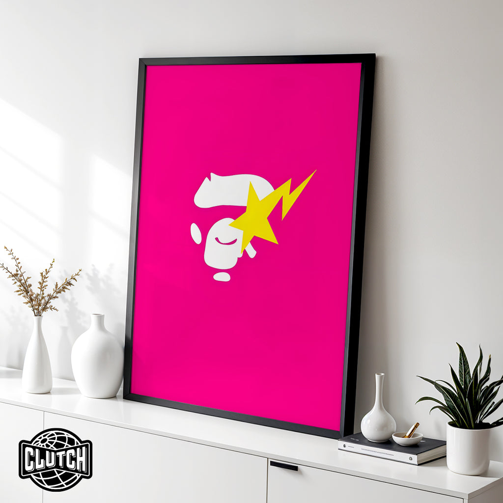 BAPE Pink Poster