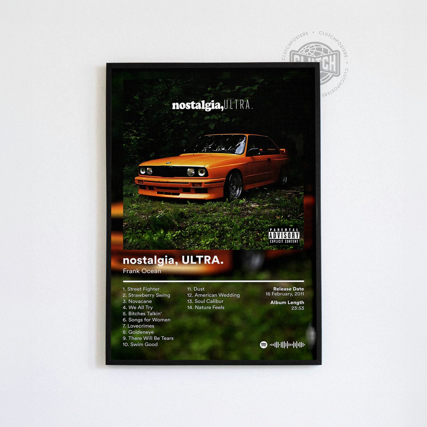 Frank Ocean 'nostalgia, ULTRA' Album Poster