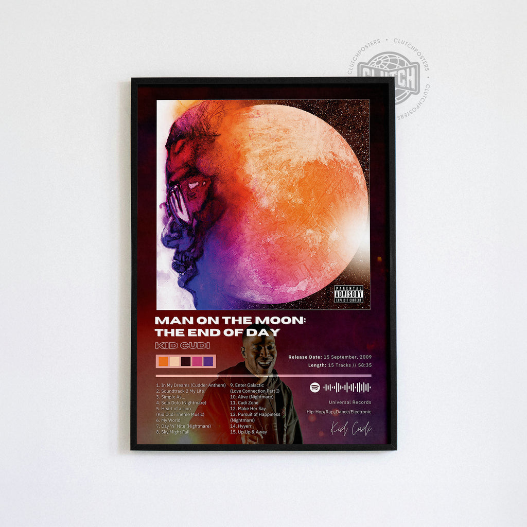 Kid Cudi 'Man On The Moon: The End Of Day' Album Poster