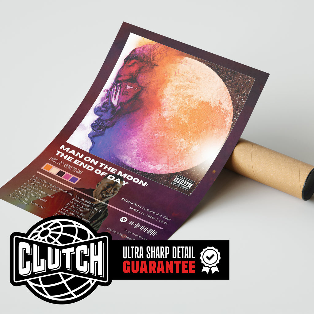 Kid Cudi 'Man On The Moon: The End Of Day' Album Poster