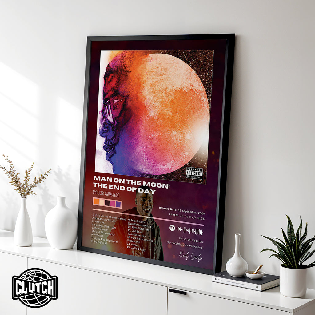 Kid Cudi 'Man On The Moon: The End Of Day' Album Poster