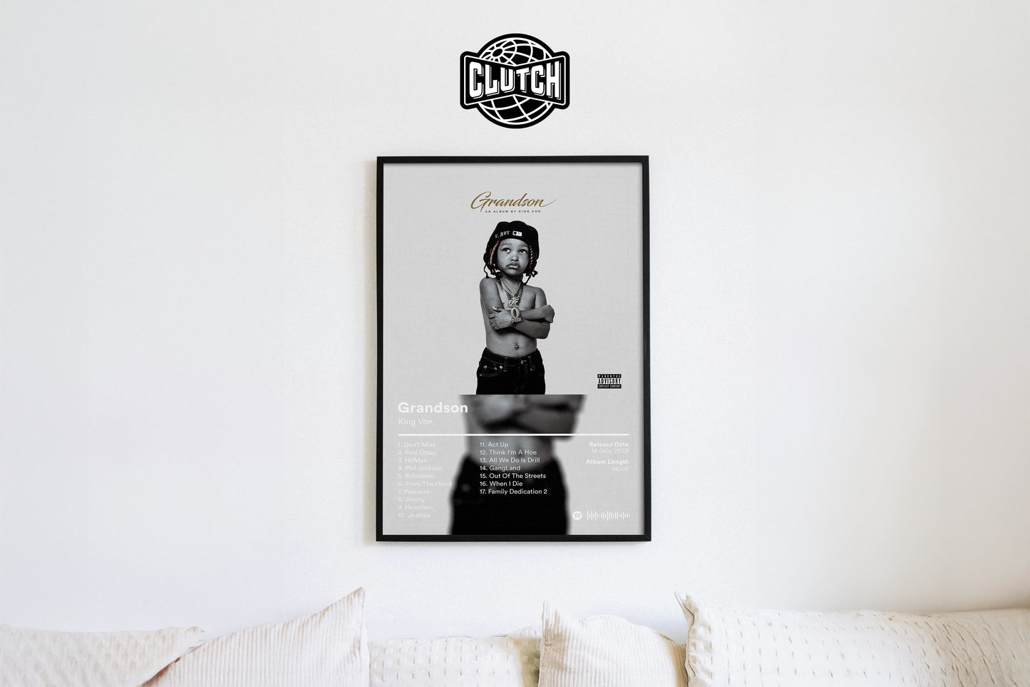 King Von 'Grandson' Album Poster