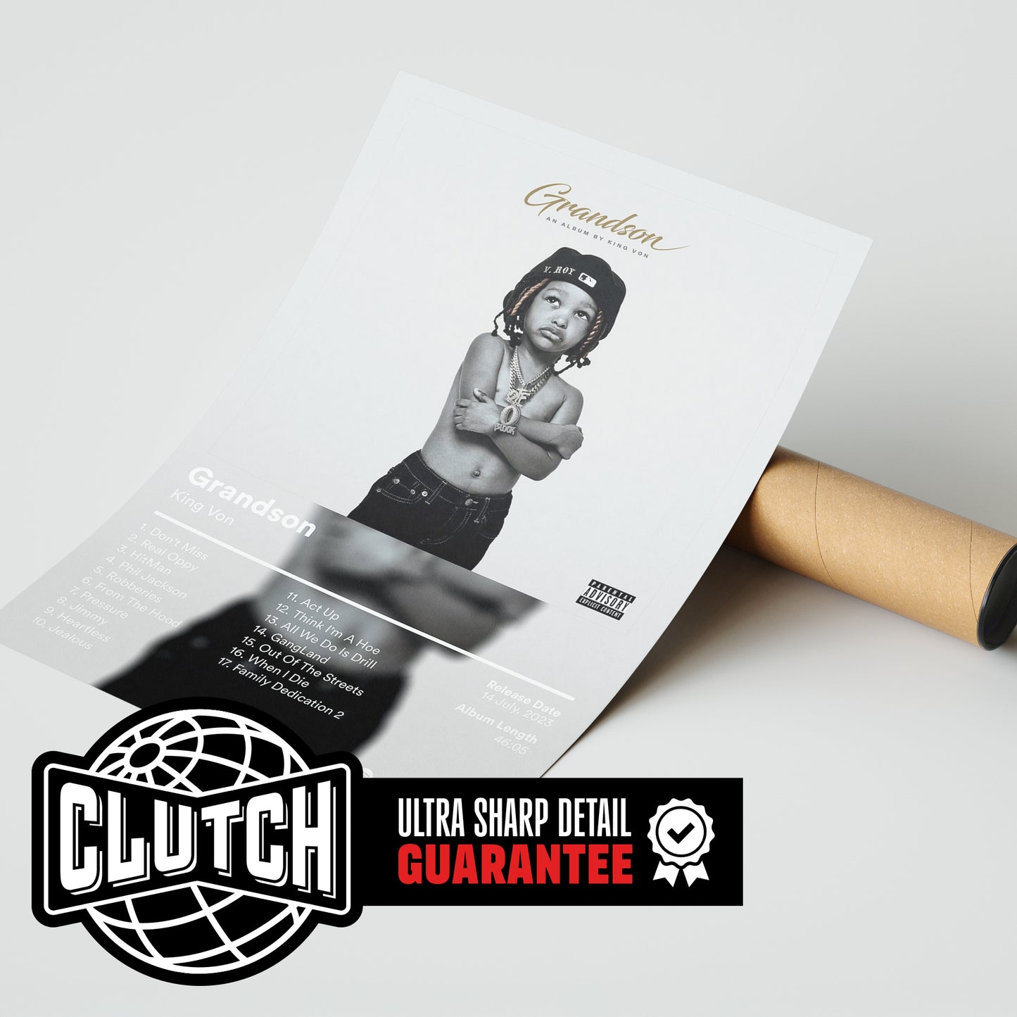 King Von 'Grandson' Album Poster