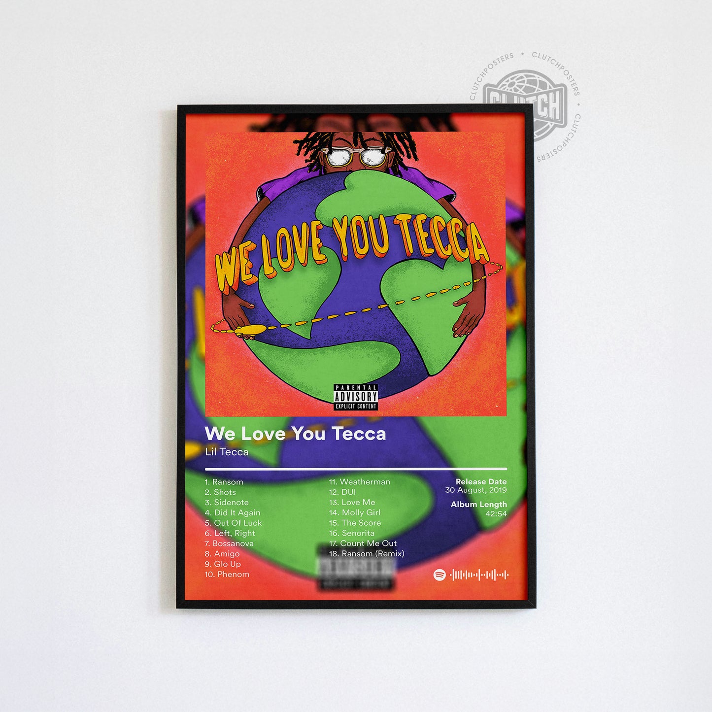 Lil Tecca 'We Love You Tecca' Album Poster