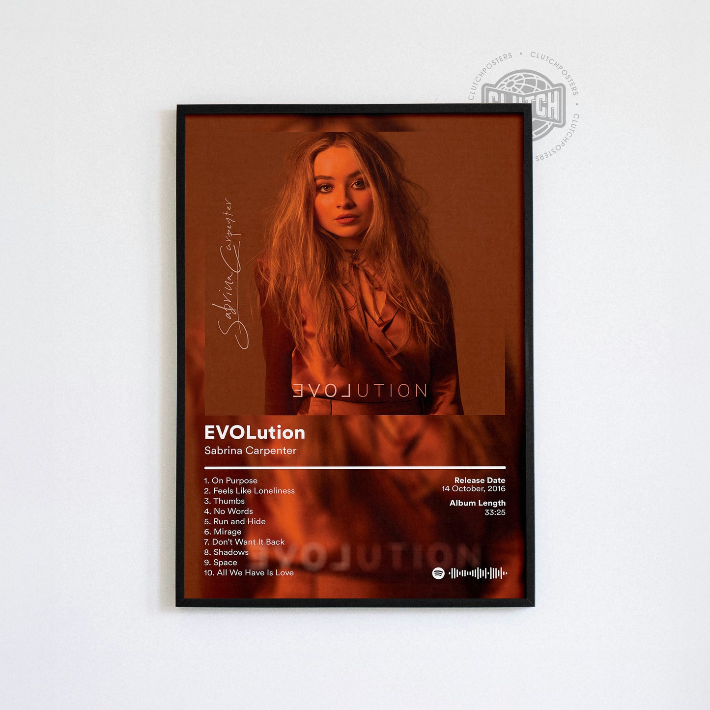 Sabrina Carpenter 'EVOLution' Album Poster