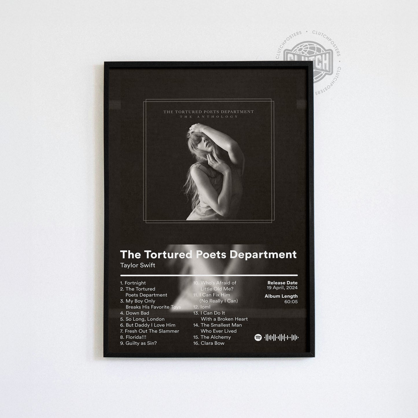 Taylor Swift 'The Tortured Poets Department' Album Poster