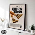 Highest In The Room Jordans Poster