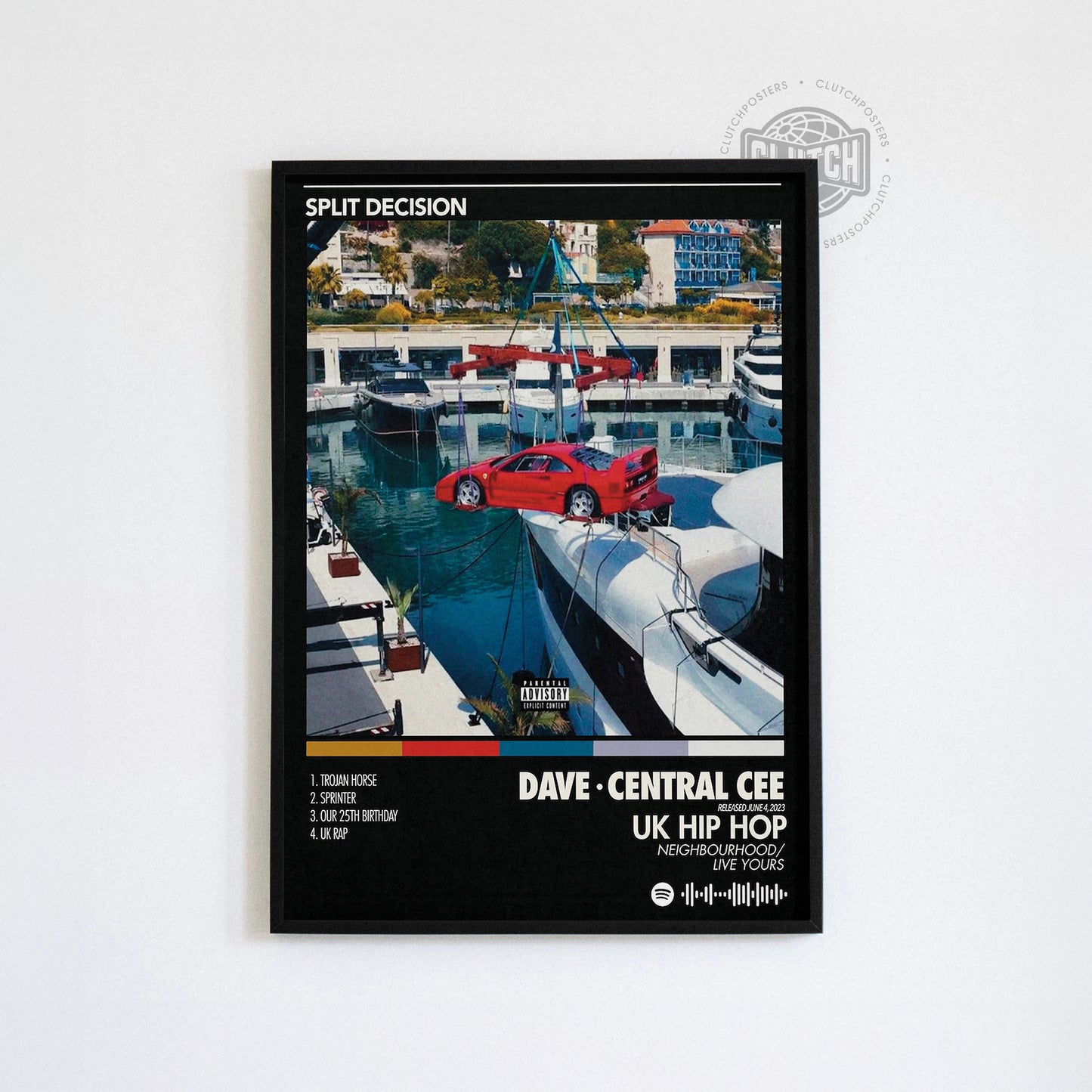 Central Cee 'Split Decision' Album Poster