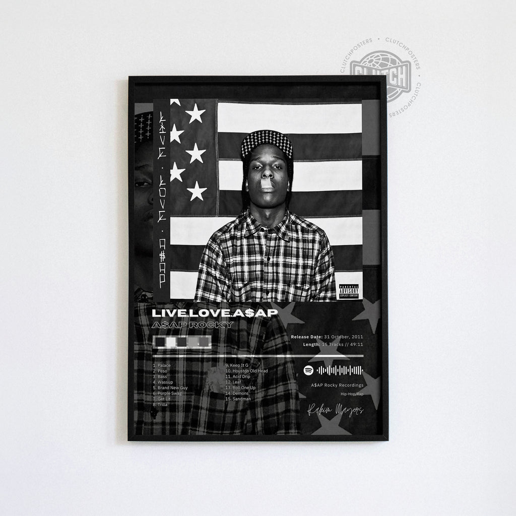 Asap Rocky 'Live Love A$ap' Album Poster