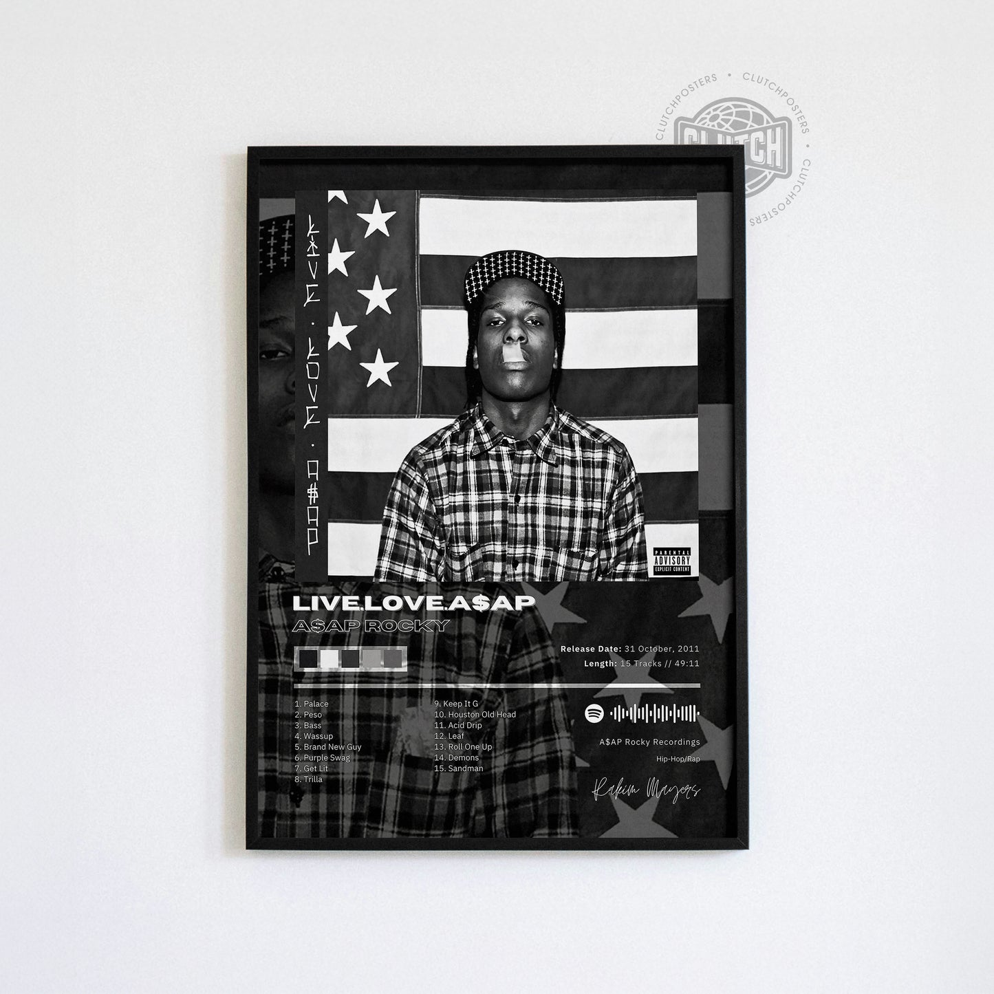 Asap Rocky 'Live Love A$ap' Album Poster