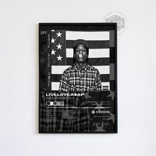 Asap Rocky 'Live Love A$ap' Album Poster