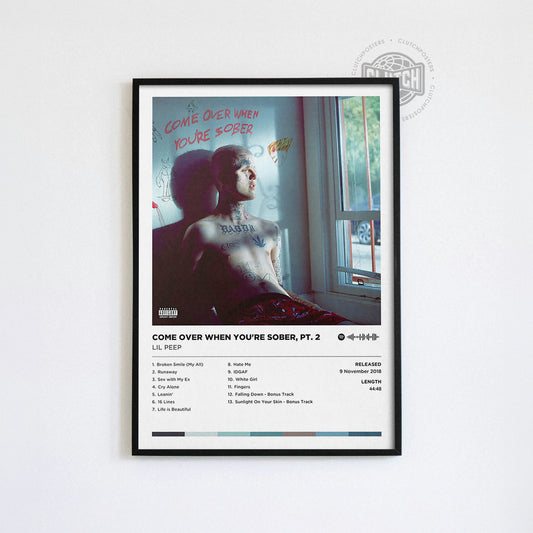 Lil Peep 'Come Over When You're Sober, Pt. 2' Album Poster