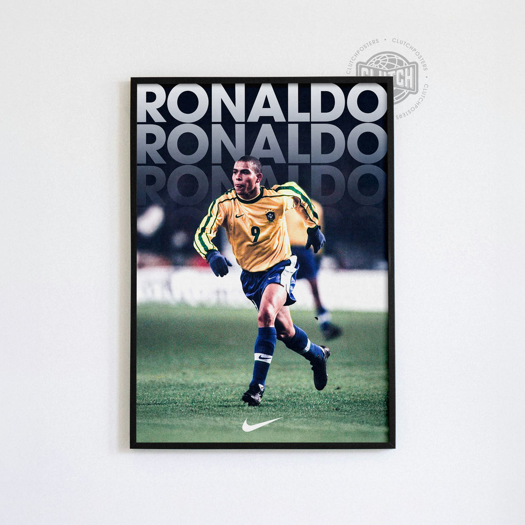 Ronaldo Nazario Vintage Poster