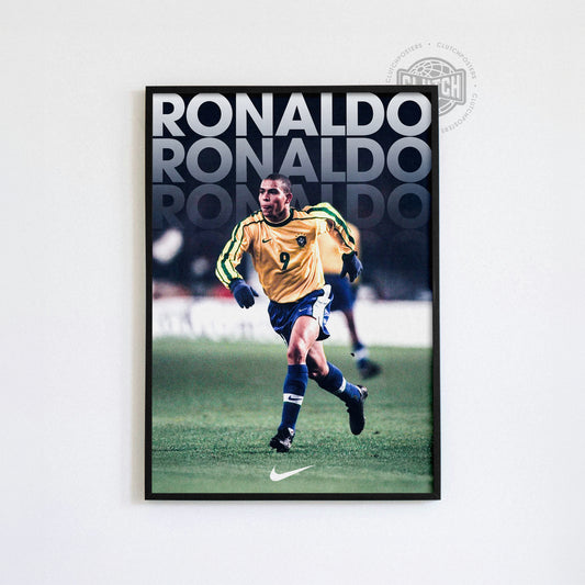 Ronaldo Nazario Vintage Poster