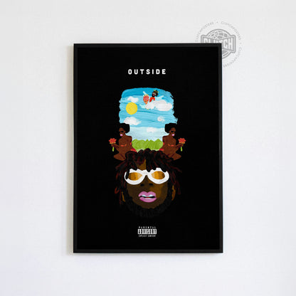 Burna Boy 'Outside' Poster