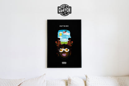 Burna Boy 'Outside' Poster