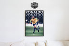 Ronaldo Nazario Vintage Poster