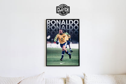 Ronaldo Nazario Vintage Poster