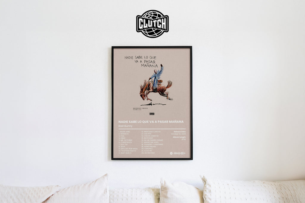 Bad Bunny 'Nadie Sabe Lo Que Va A Pasar Manana' Album Poster