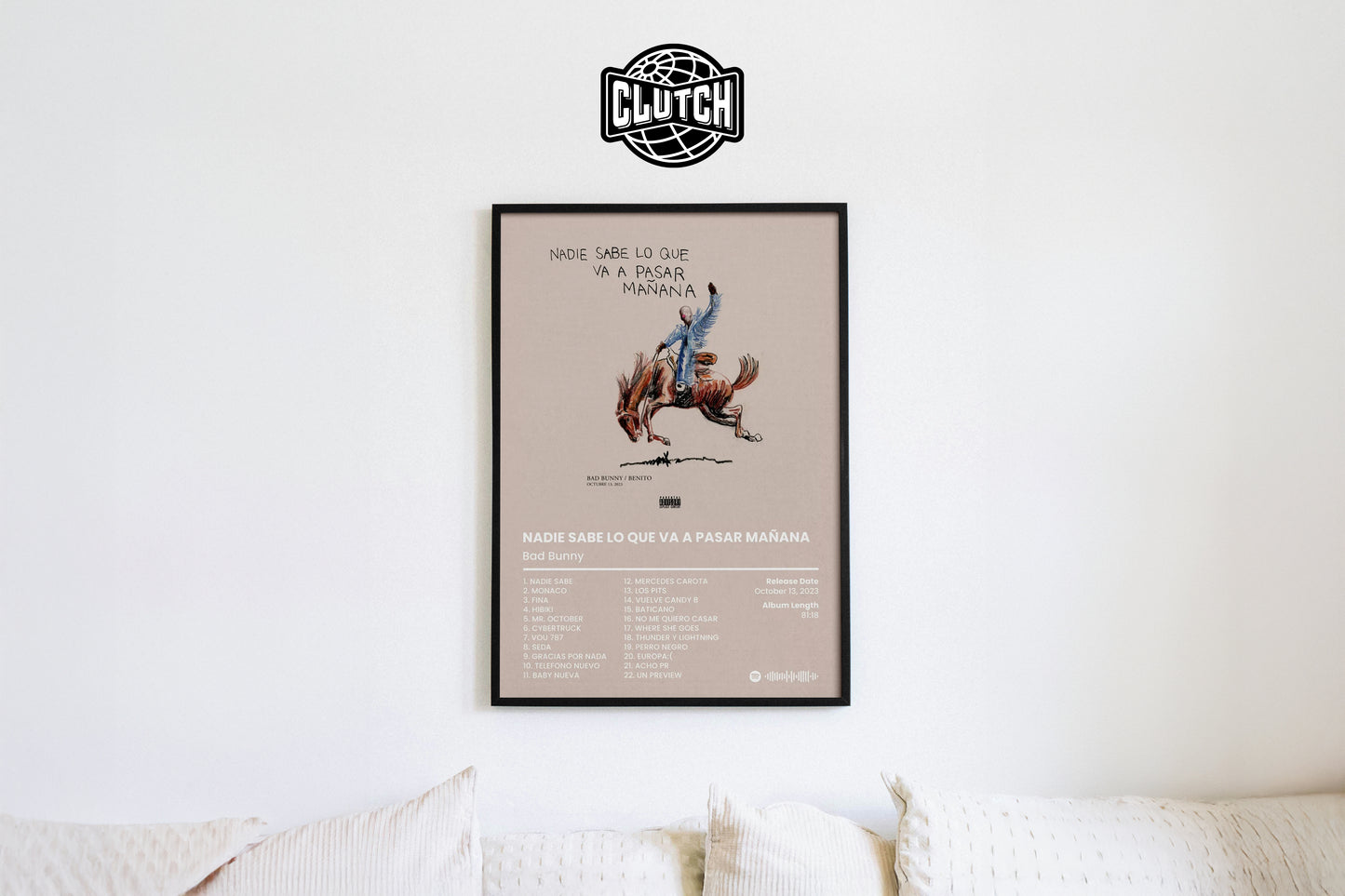 Bad Bunny 'Nadie Sabe Lo Que Va A Pasar Manana' Album Poster