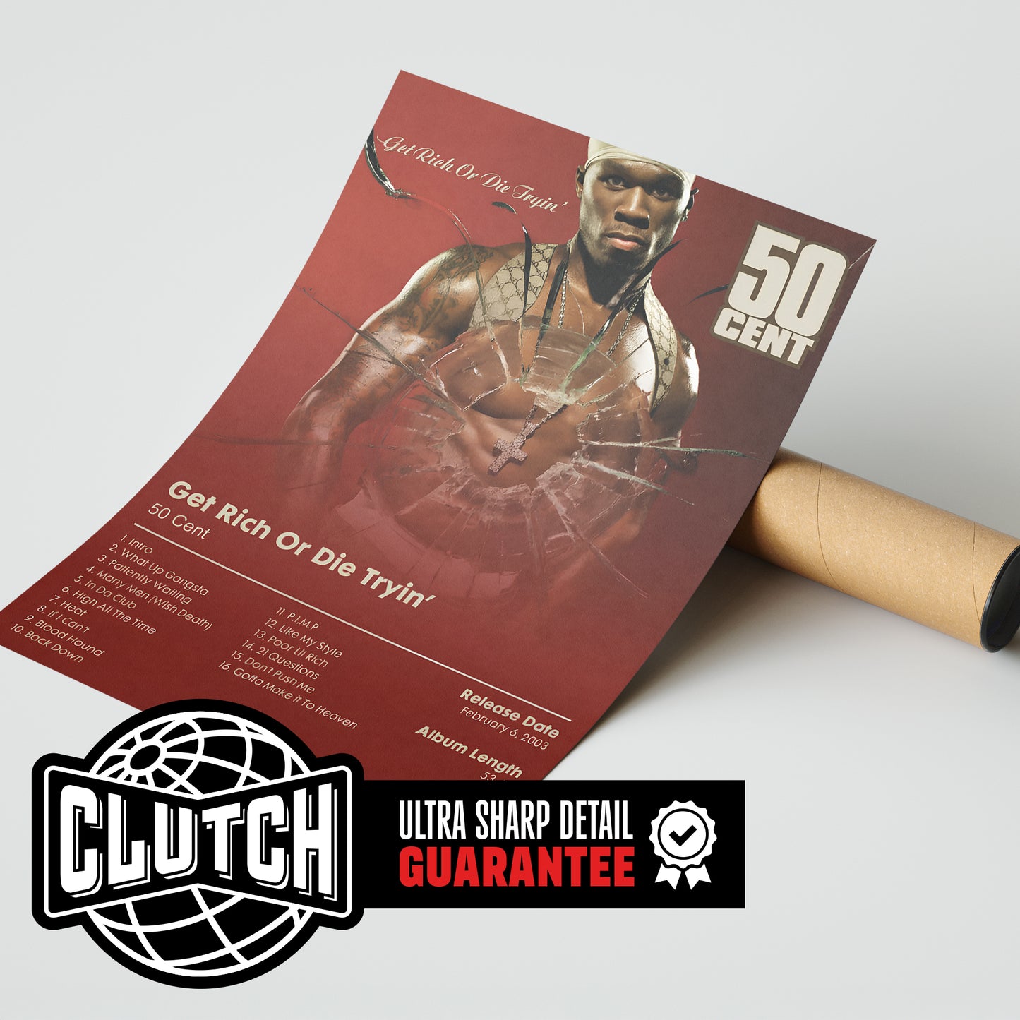 50 Cent - 'Get Rich Or Die Tryin' Album Poster