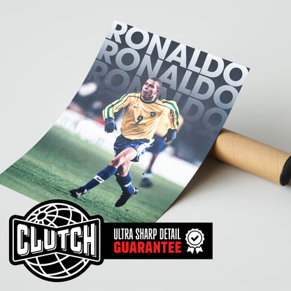 Ronaldo Nazario Vintage Poster