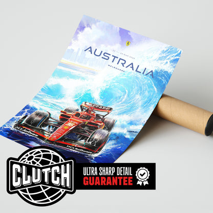 Australian Grand Prix F1 Poster