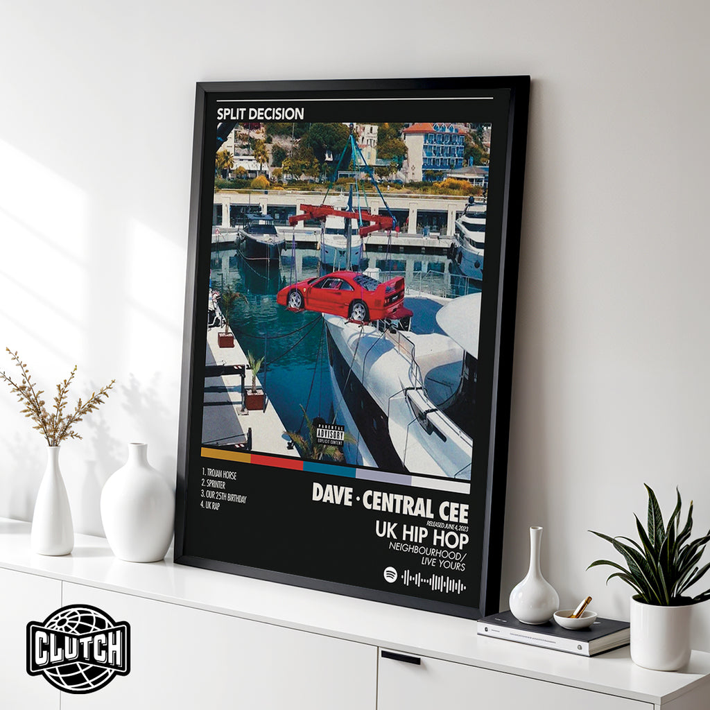 Central Cee 'Split Decision' Album Poster