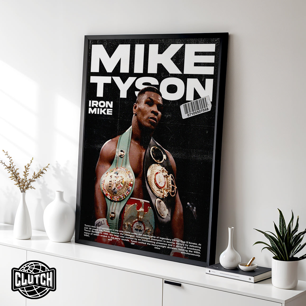 Iron Mike Tyson 'Barcode' Poster