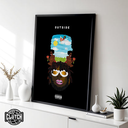 Burna Boy 'Outside' Poster