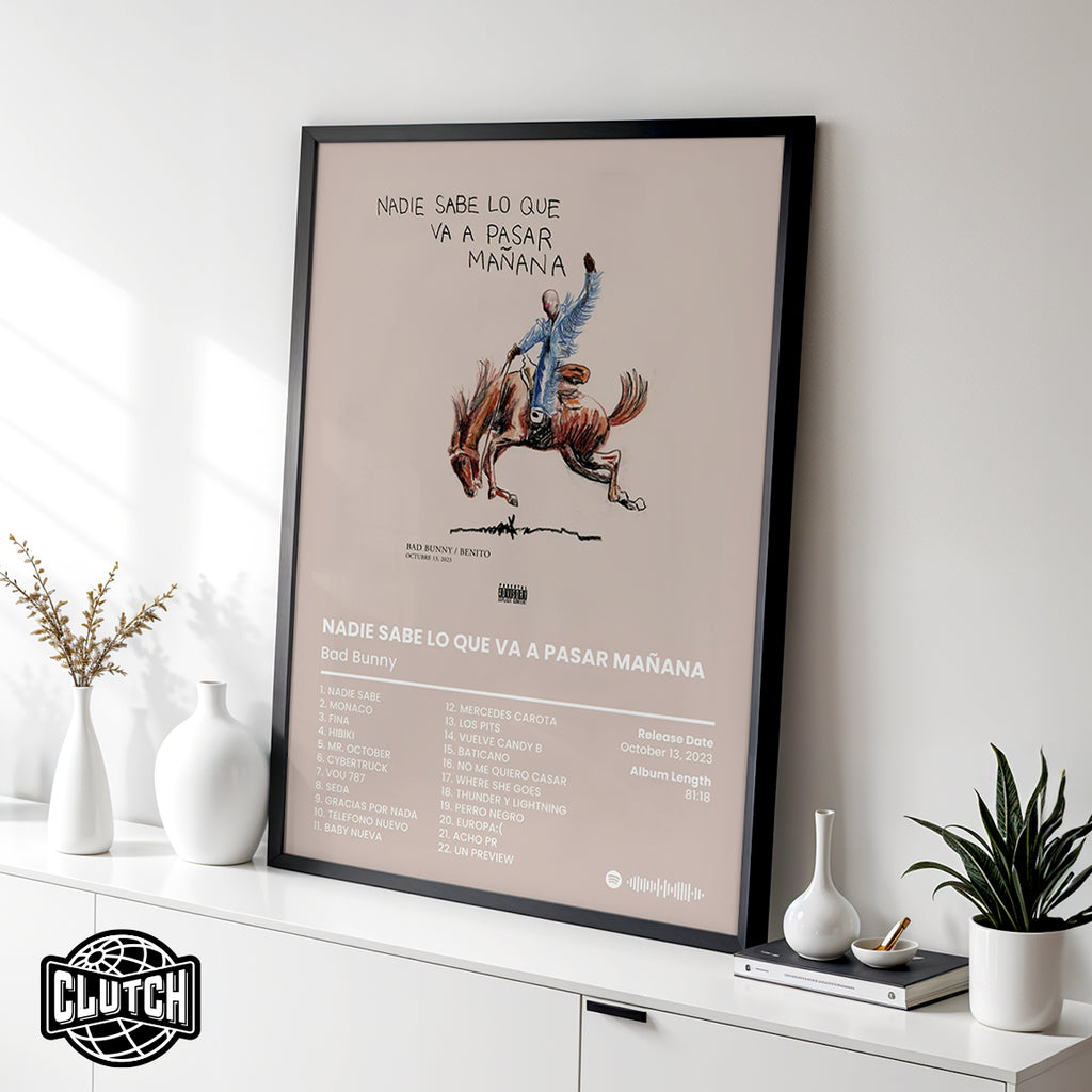 Bad Bunny 'Nadie Sabe Lo Que Va A Pasar Manana' Album Poster