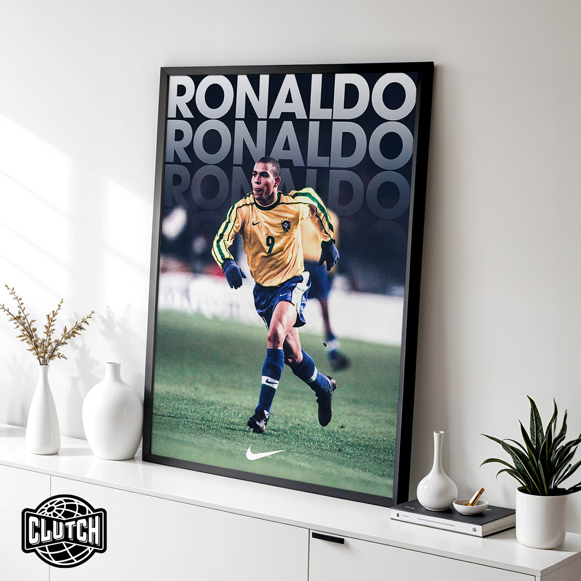 Ronaldo Nazario Vintage Poster