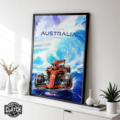 Australian Grand Prix F1 Poster