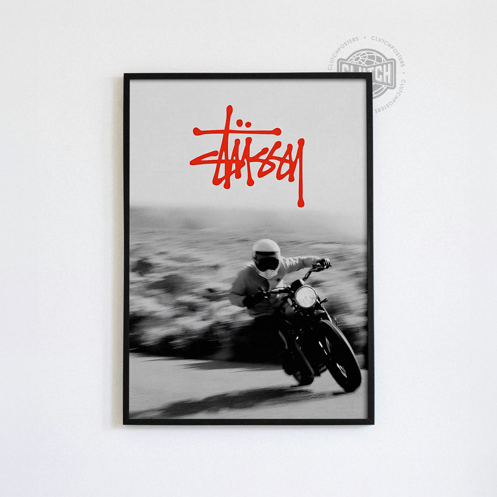 Stussy Motorbike Motion Poster