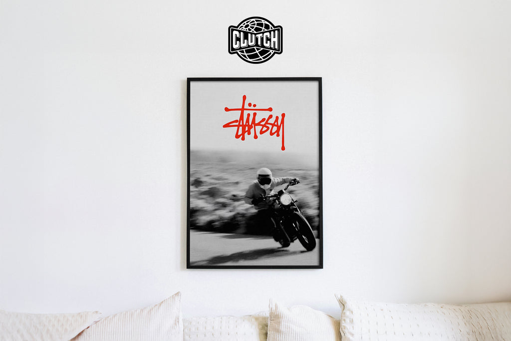 Stussy Motorbike Motion Poster