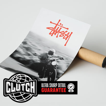 Stussy Motorbike Motion Poster