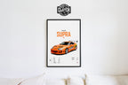 Toyota Supra MK4 'CORE' Car Poster