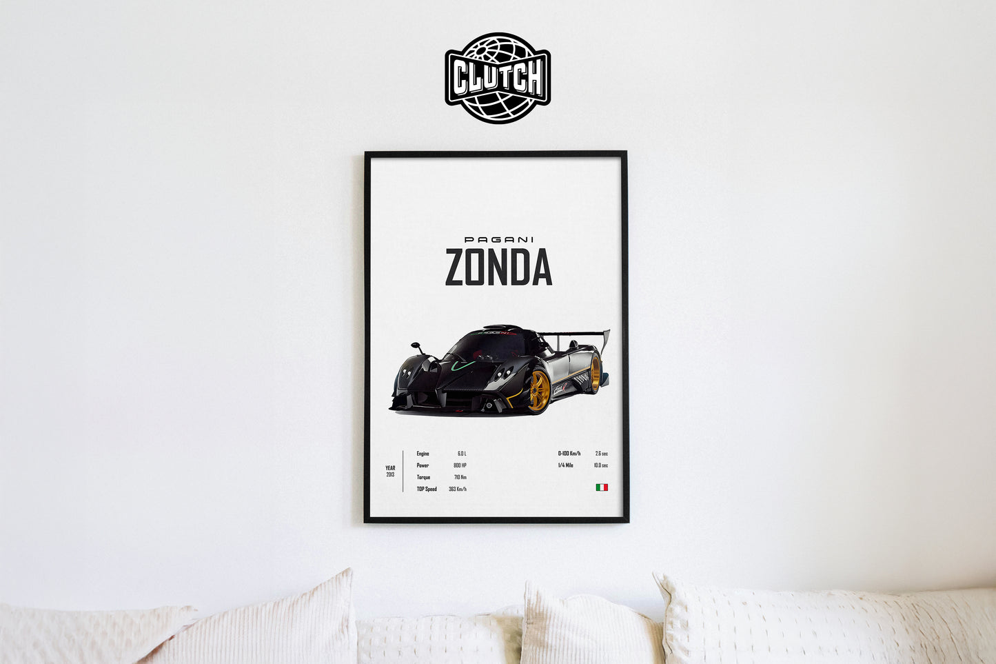 Pagani Zonda 'CORE' Car Poster