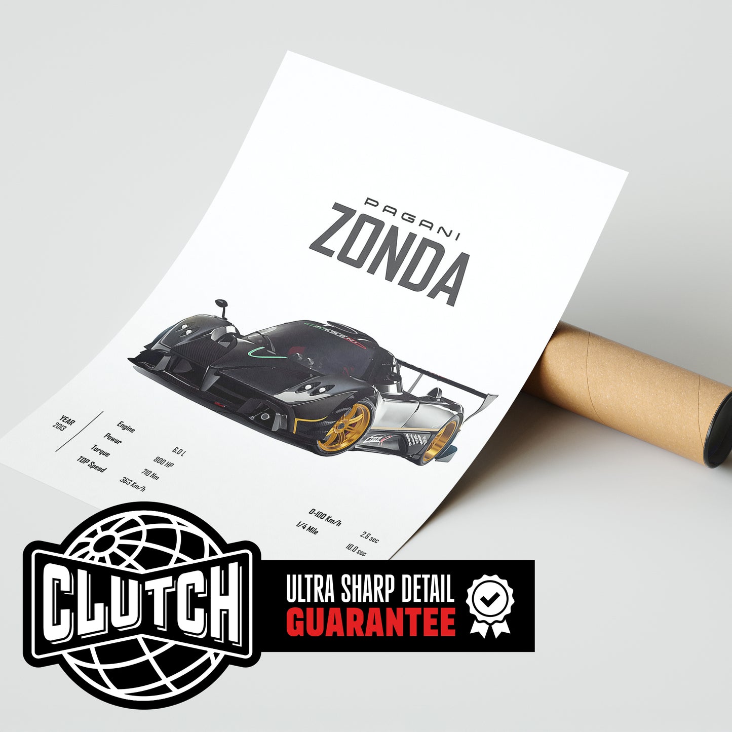 Pagani Zonda 'CORE' Car Poster