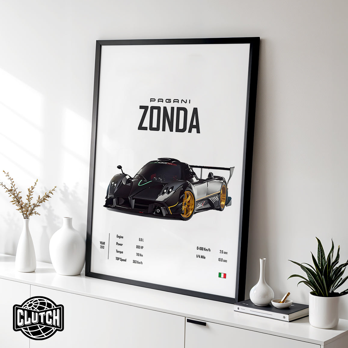 Pagani Zonda 'CORE' Car Poster
