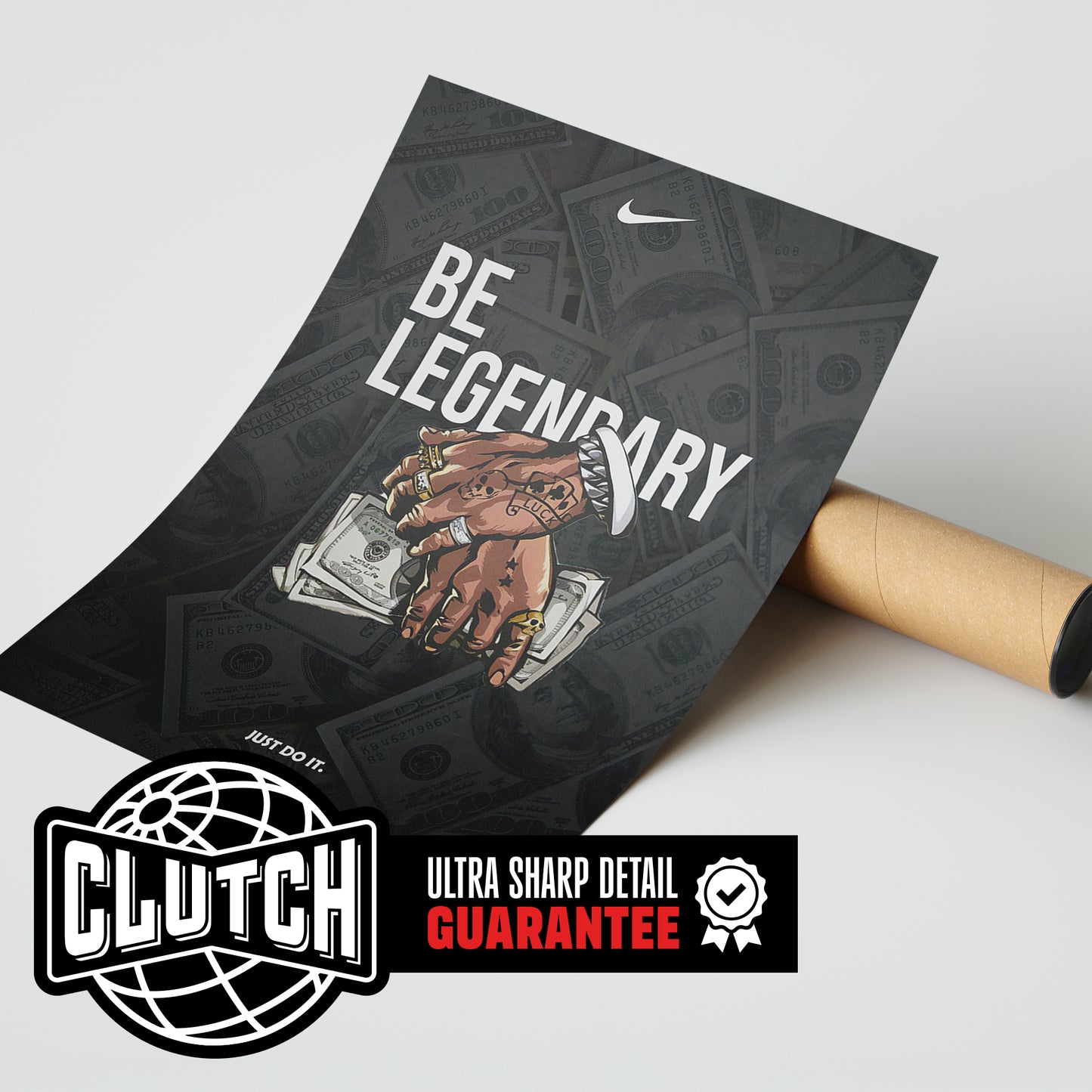 Be Legendary Money Nike Poster