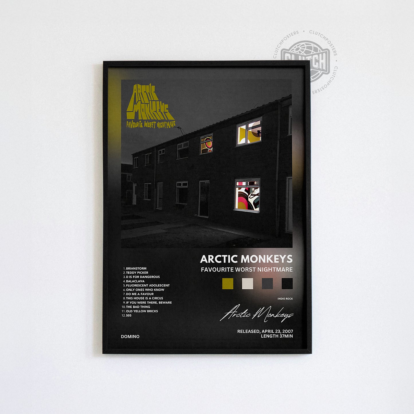 Arctic Monkeys 'Favourite Worst Nightmare' Album Poster