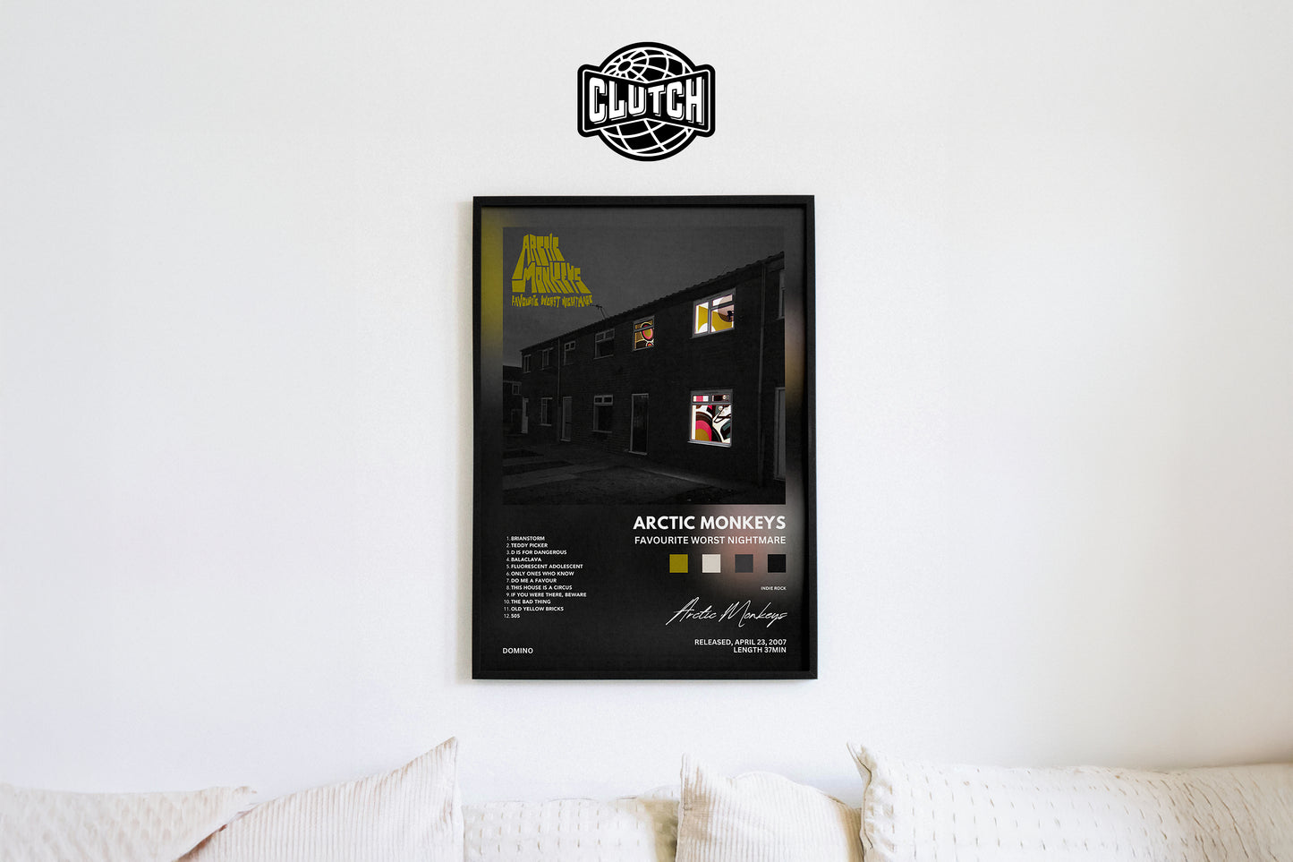 Arctic Monkeys 'Favourite Worst Nightmare' Album Poster