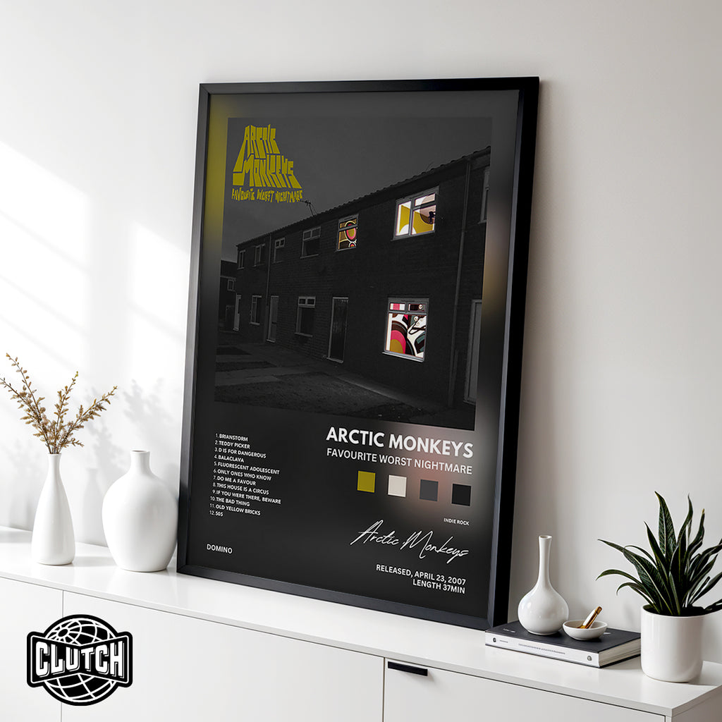 Arctic Monkeys 'Favourite Worst Nightmare' Album Poster