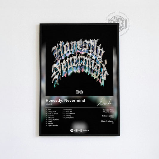 Drake 'Honestly, Nevermind' Album Poster